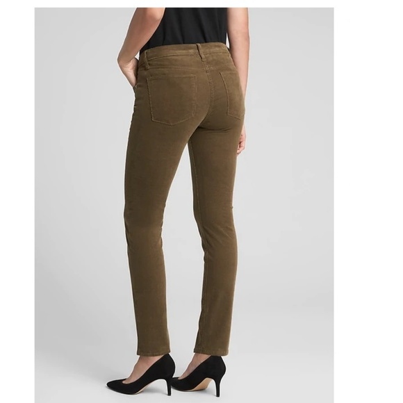 NWT GapF Mid Rise True Skinny Cords 26 Black c184 - Picture 2 of 3